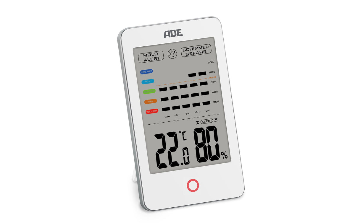 ADE, Thermo-/Hygrometer digital Weiss