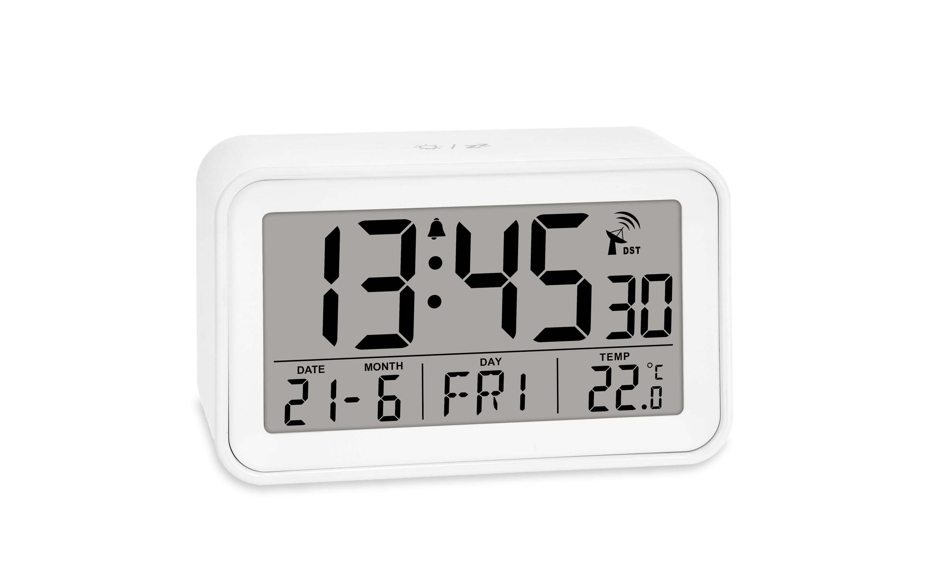ADE digitaler Funkwecker weiss