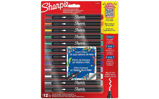 Sharpie | Marker Creative Acryl | Rundspitze, farbig, 12 Stk