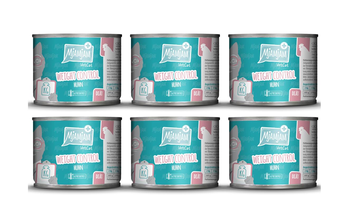 Mjamjam VetCat Diät 6x200g Kit