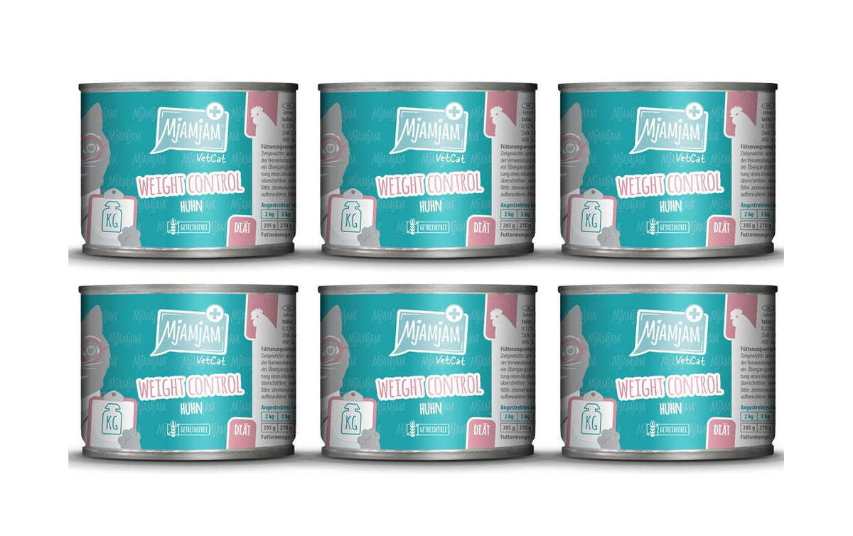 Mjamjam VetCat Diät 6x200g Kit