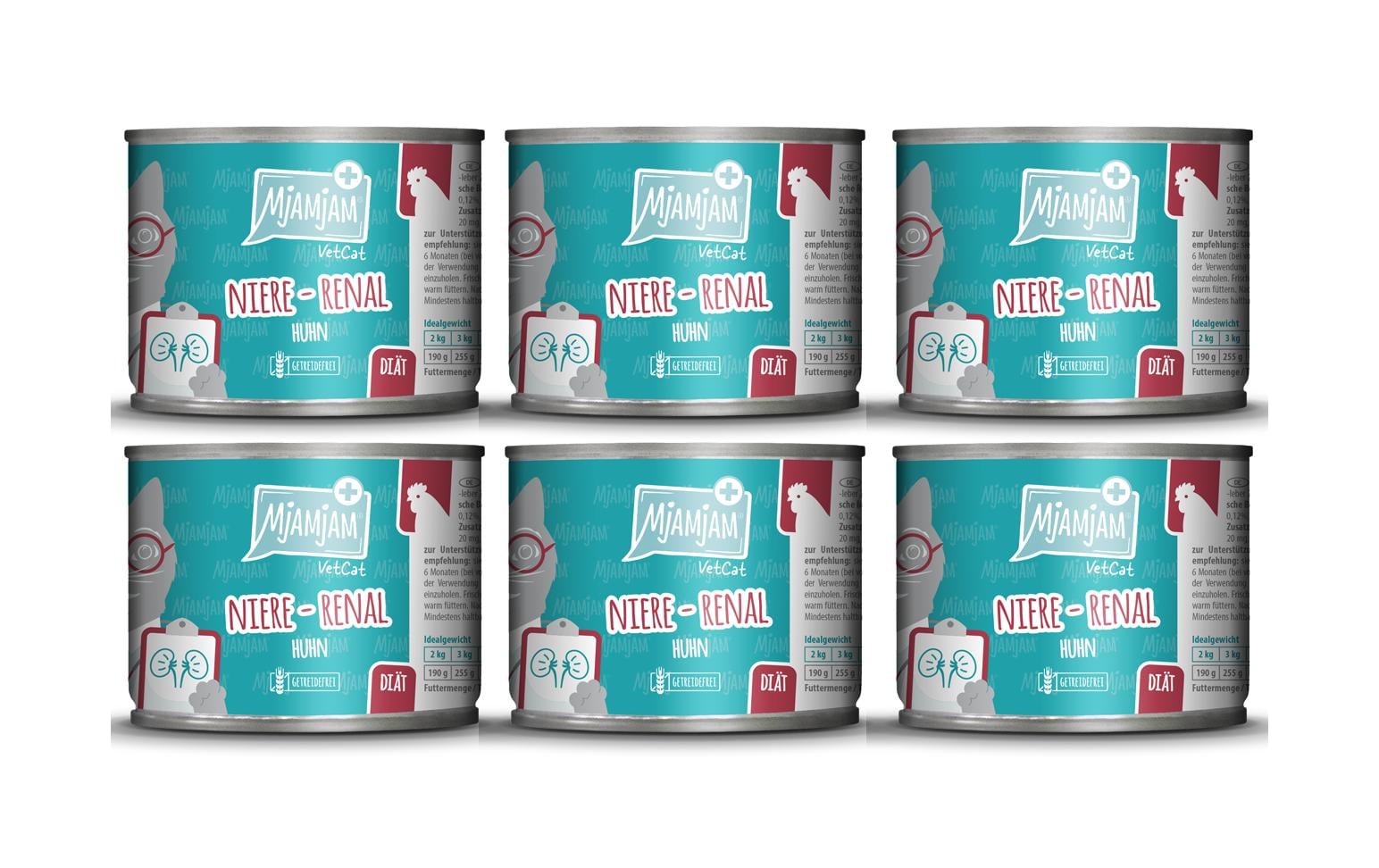 Mjamjam VetCat Diät 6x200g Kit