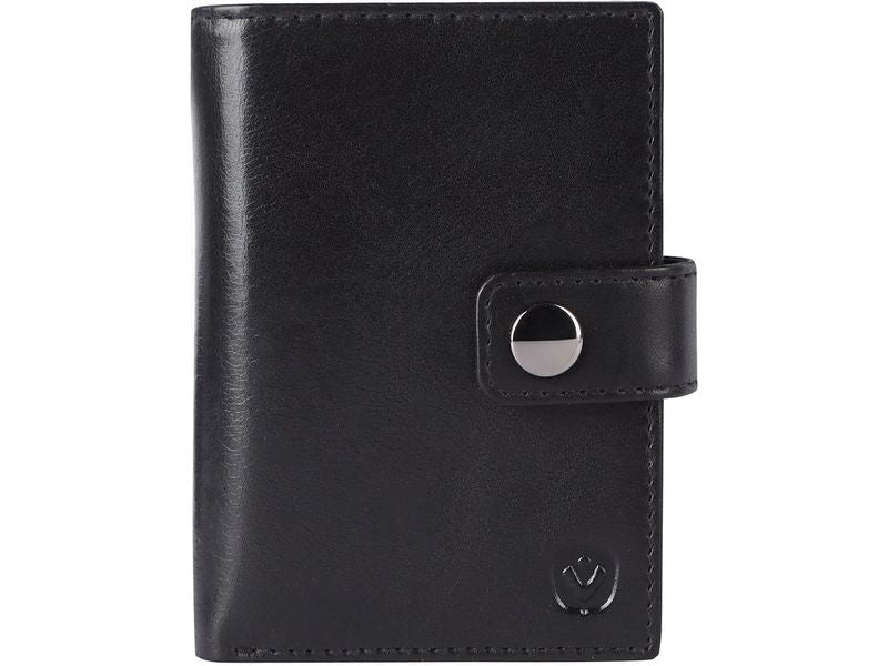 Valenta | Card Wallet Leather MagSafe Black | MagSafe, Black