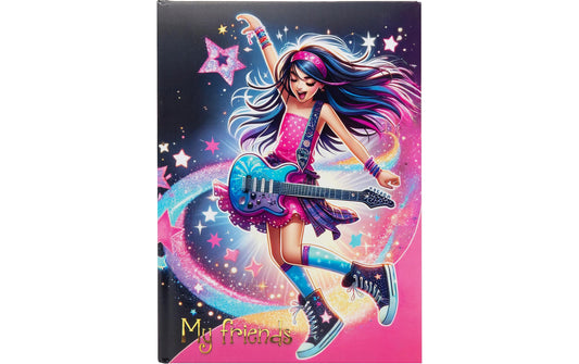 Goldbuch, Freundebuch Star Melody A5, 88 Se