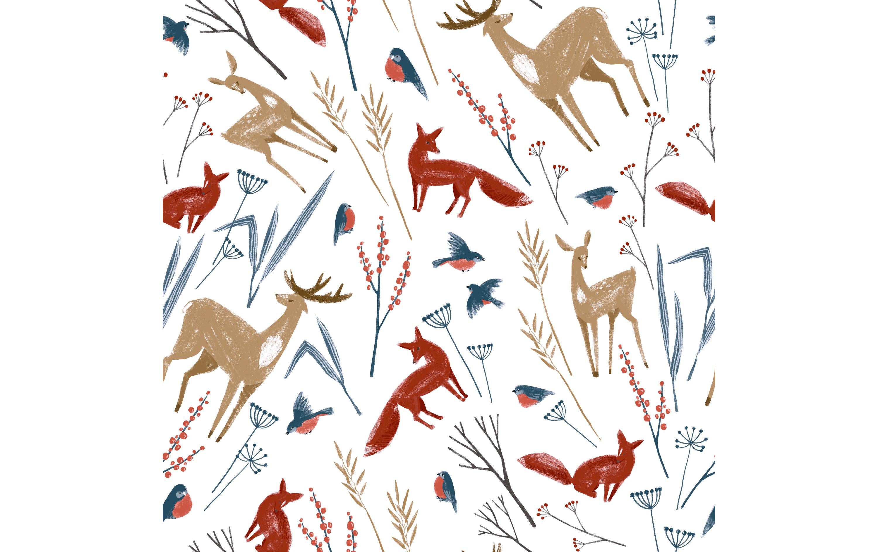 Paper + Design Servietten Herbst Tiere