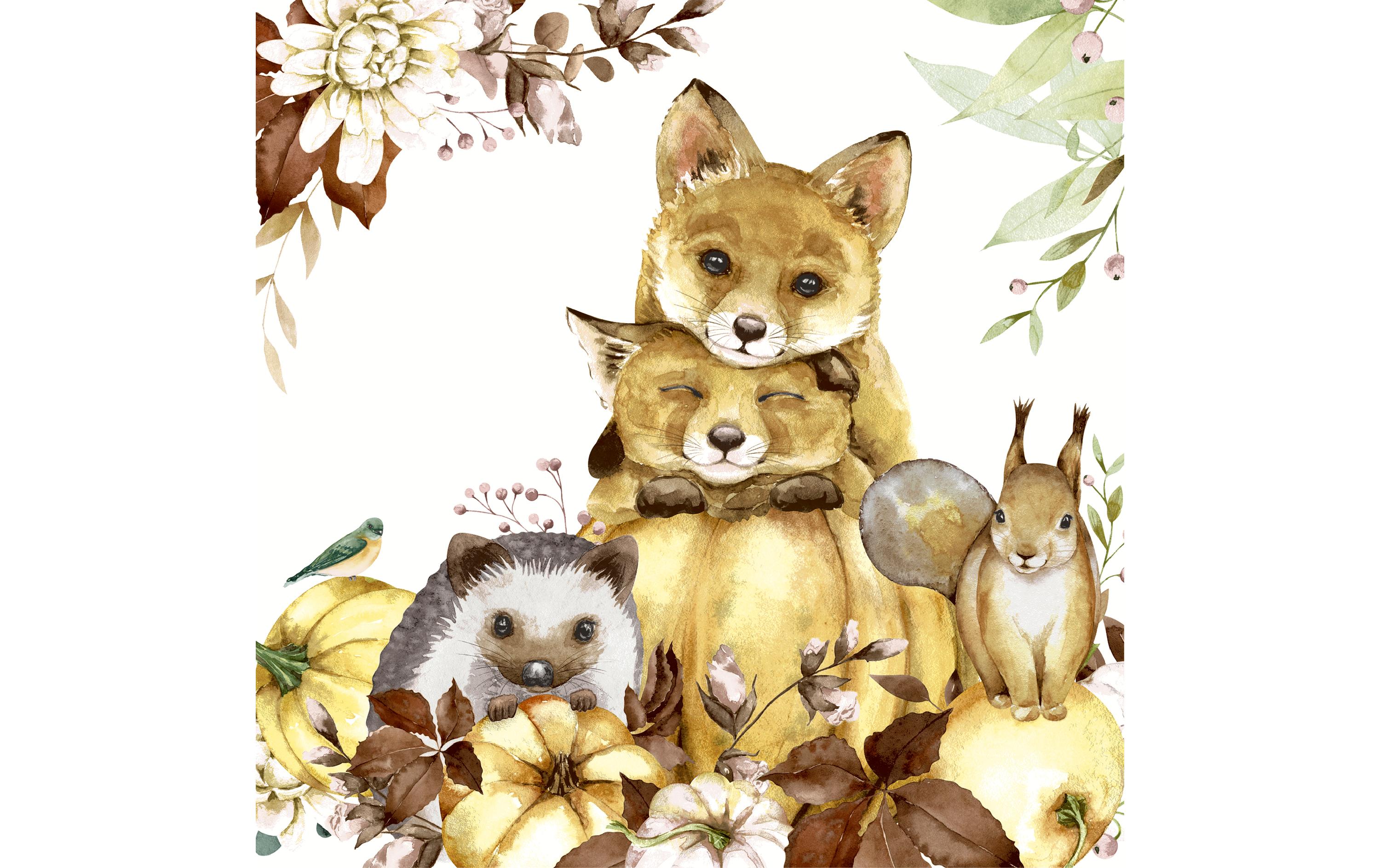 Paper + Design Servietten Tiere