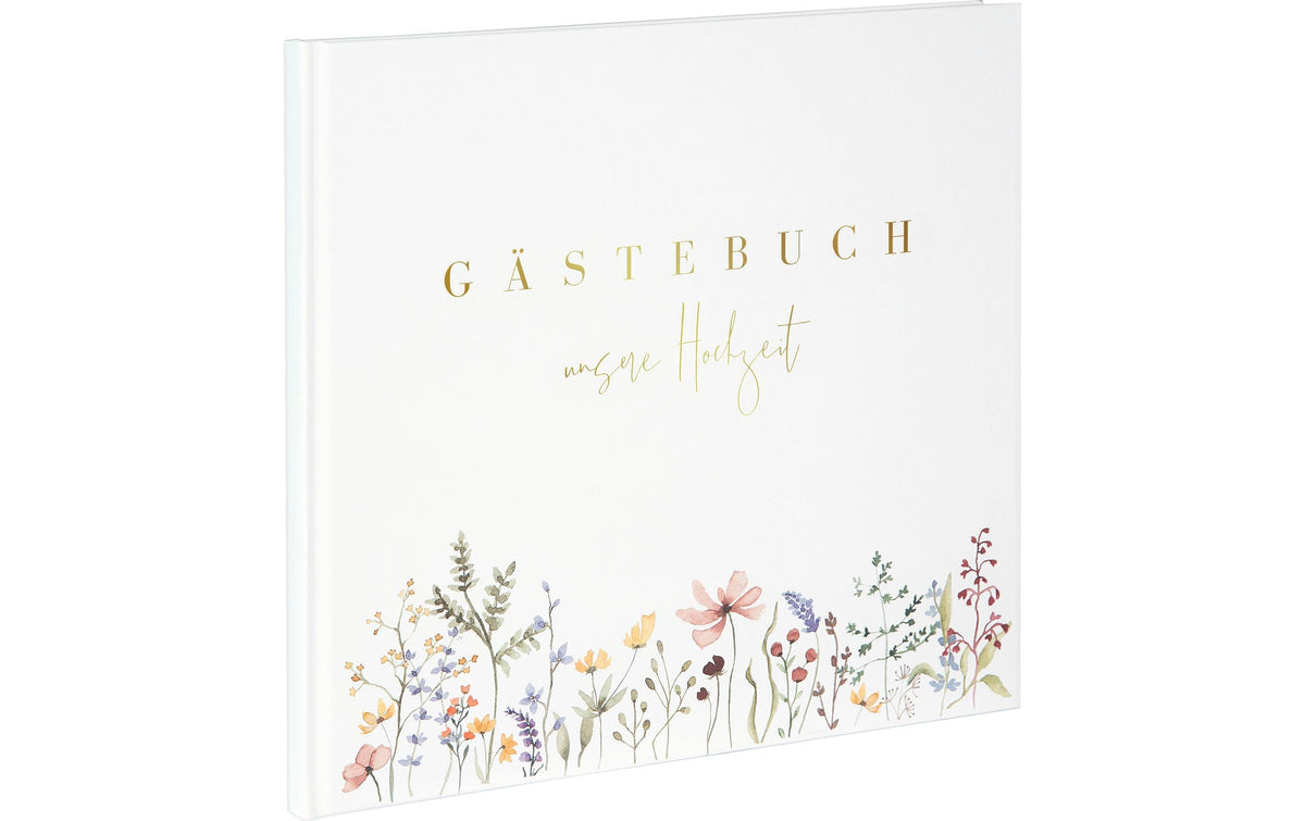 Goldbuch Hochzeitsgästebuch Blütenliebe