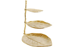 Kare Etagere Leaf Gold