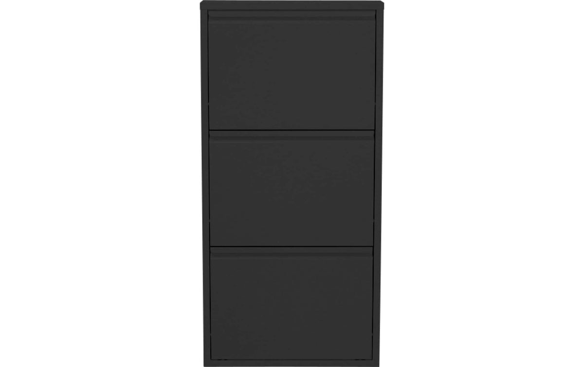Kare Schuhschrank Caruso 3er, Schwarz