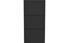 Kare Schuhschrank Caruso 3er, Schwarz