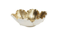 Kare | Dekoschale Flower Bloom | Creme Gold Ø20cm