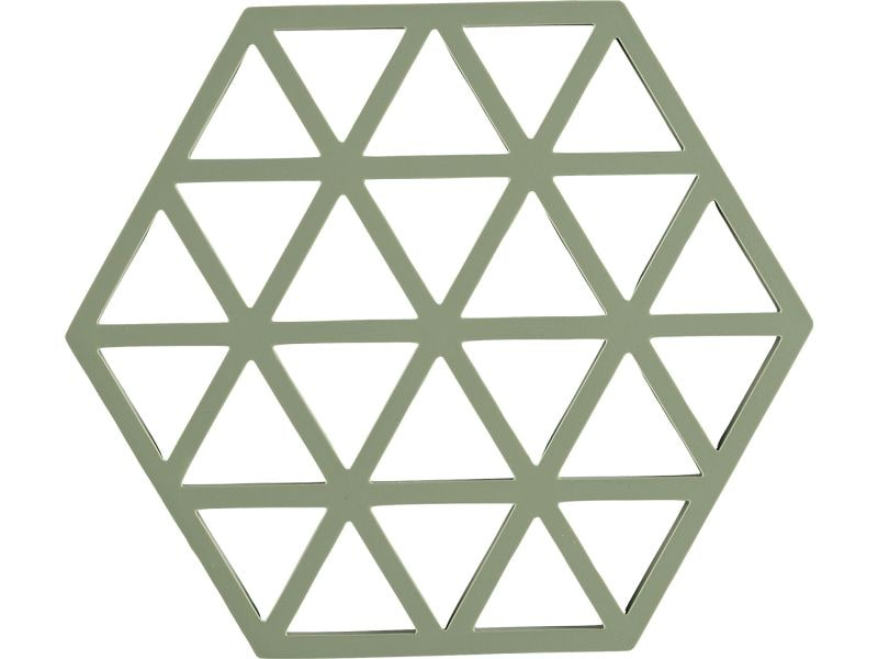 Zone Denmark | Zone Topfuntersetzer Triangles, Rosmarin | 16x14x0.9 cm (LxBxH), Silikon