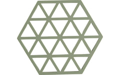 Zone Denmark | Zone Topfuntersetzer Triangles, Rosmarin | 16x14x0.9 cm (LxBxH), Silikon