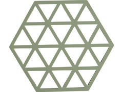 Zone Denmark | Zone Topfuntersetzer Triangles, Rosmarin | 16x14x0.9 cm (LxBxH), Silikon