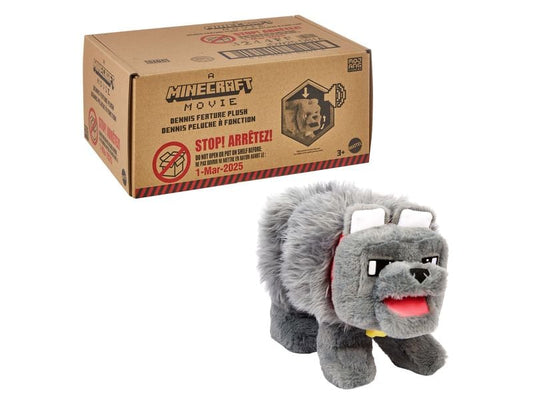 Mattel | Minecraft Dennis the Wolf Funktionsplüsch