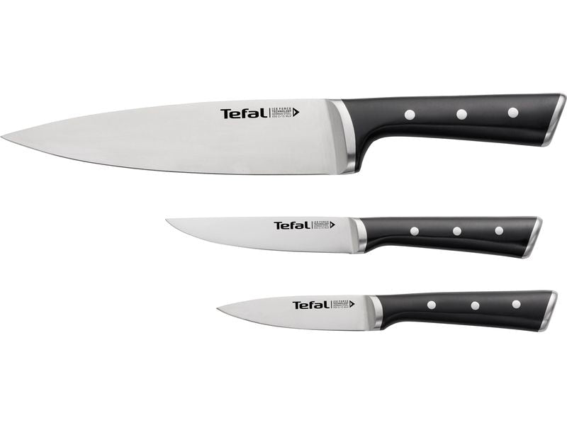 Tefal | Ice Force Messerset 3-teilig | Kochm.20cm, Universalm. 11cm, Schälm. 9cm