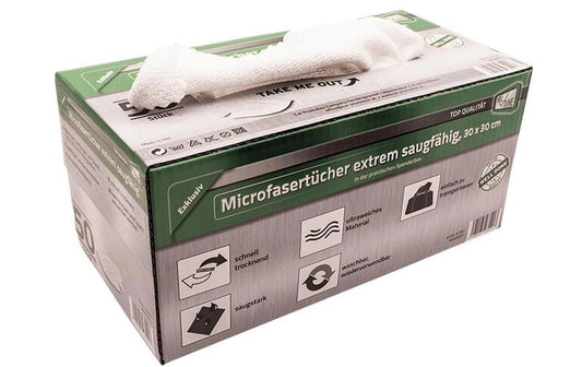 CPC | Microfaser Tuch, 30 x 30 cm | Spenderbox à 50 Stück