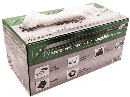 CPC | Microfaser Tuch, 30 x 30 cm | Spenderbox à 50 Stück