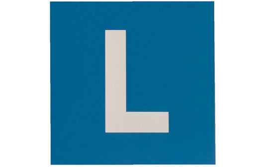 TopLine | L-Schild vollmagnetisch | aus Gummi, 16 x 16 cm