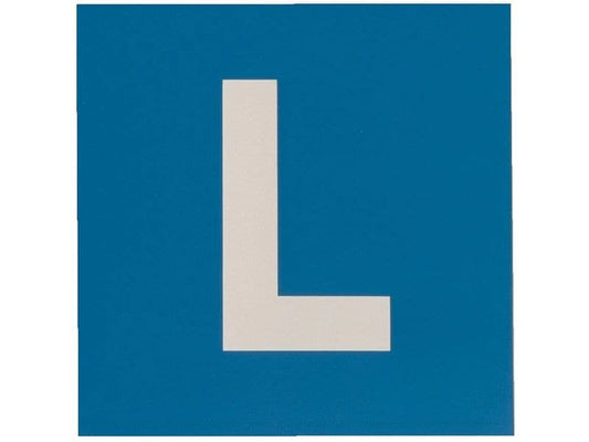 TopLine | L-Schild vollmagnetisch | aus Gummi, 16 x 16 cm