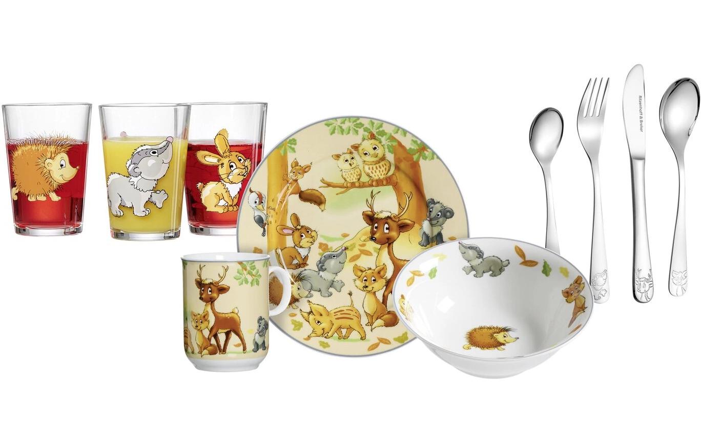 R&B Kindergeschirrset Waldtiere