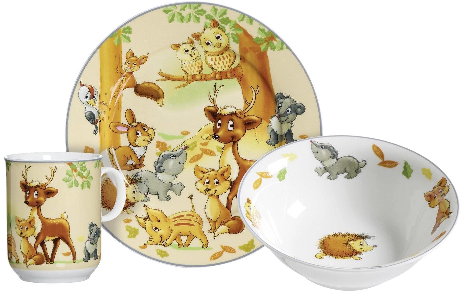 R&B Kindergeschirrset Waldtiere