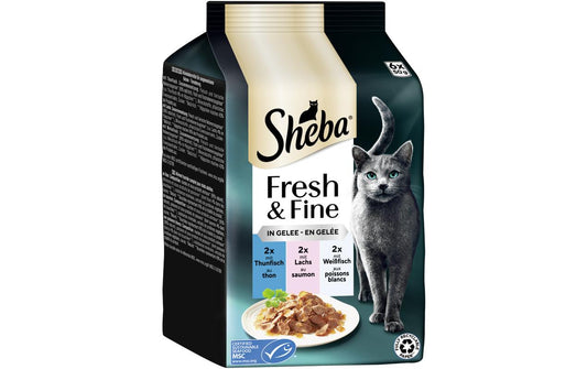 Sheba Fresh&Fine Gelee Thunf.,Lachs&Weissf.