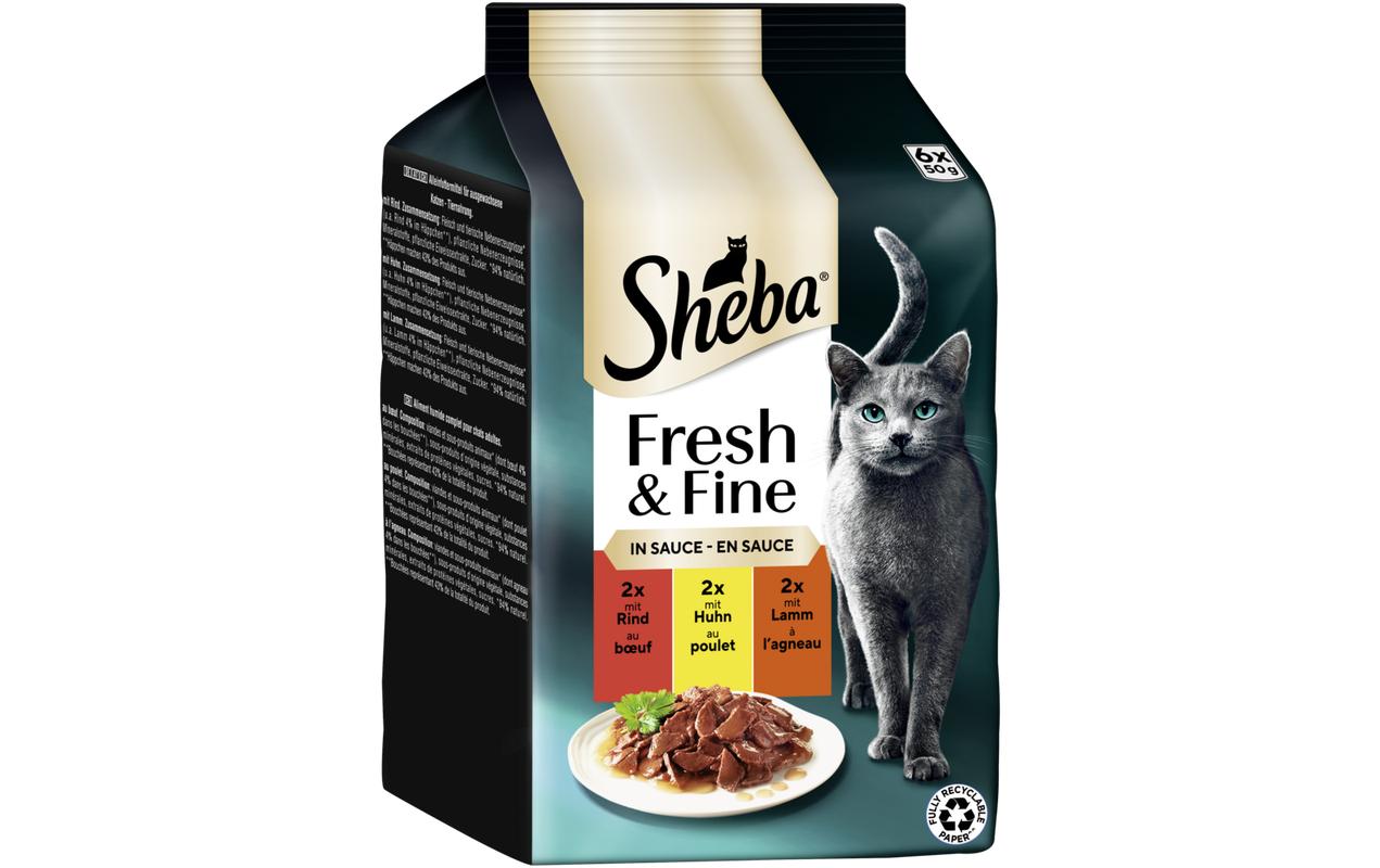 Sheba Fresh&Fine Sauce Rind,Huhn&Lamm