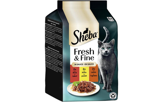 Sheba Fresh&Fine Sauce Rind,Huhn&Lamm