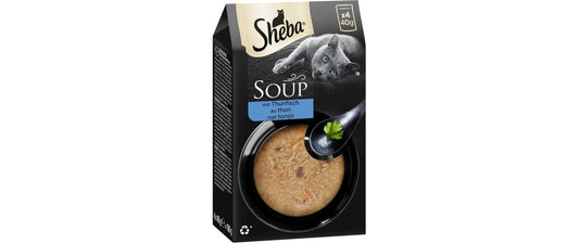 Sheba | Classic Soup mit Thunfischfilet | 4 x 40 g