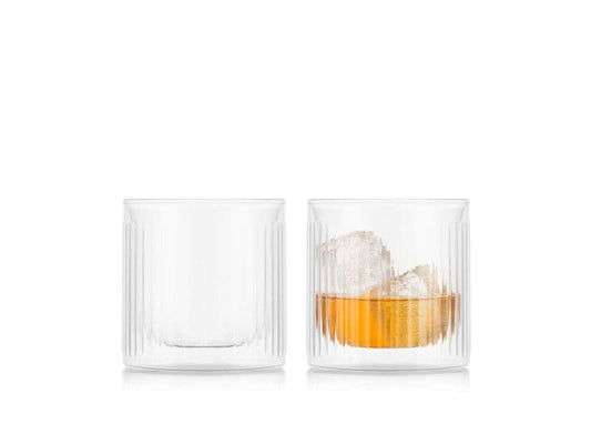 Bodum | Douro Doppelwandgläser Whisky | 2er Set, Glas, 0.3 Liter