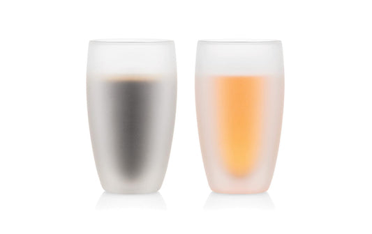Bodum, Trinkglas Pavina 2er Set Weiss, milc