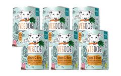 Vegdog, Nassfutter Adult Linsen + Hirse, 6