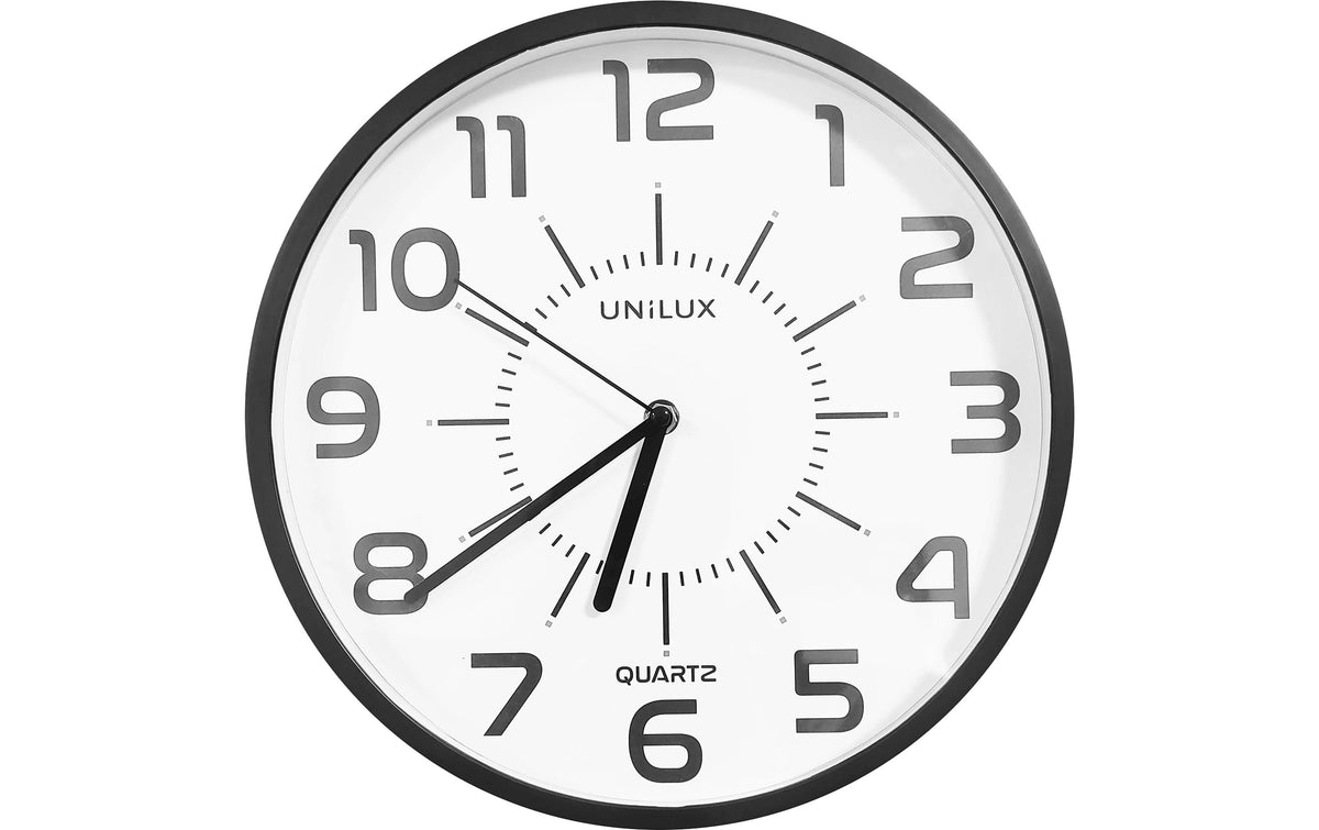 UNILUX Wanduhr Pop PL schwarz