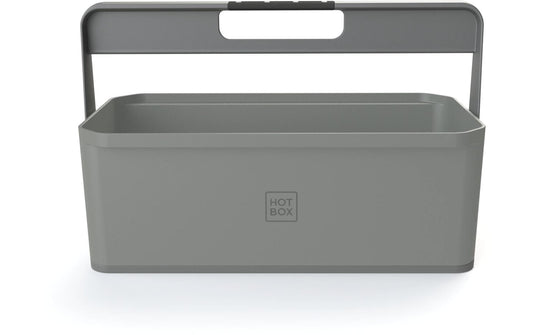 Hotbox | 4 Mini Schreibtisch Organzizer | grau, 2 in 1 mit Softgrip