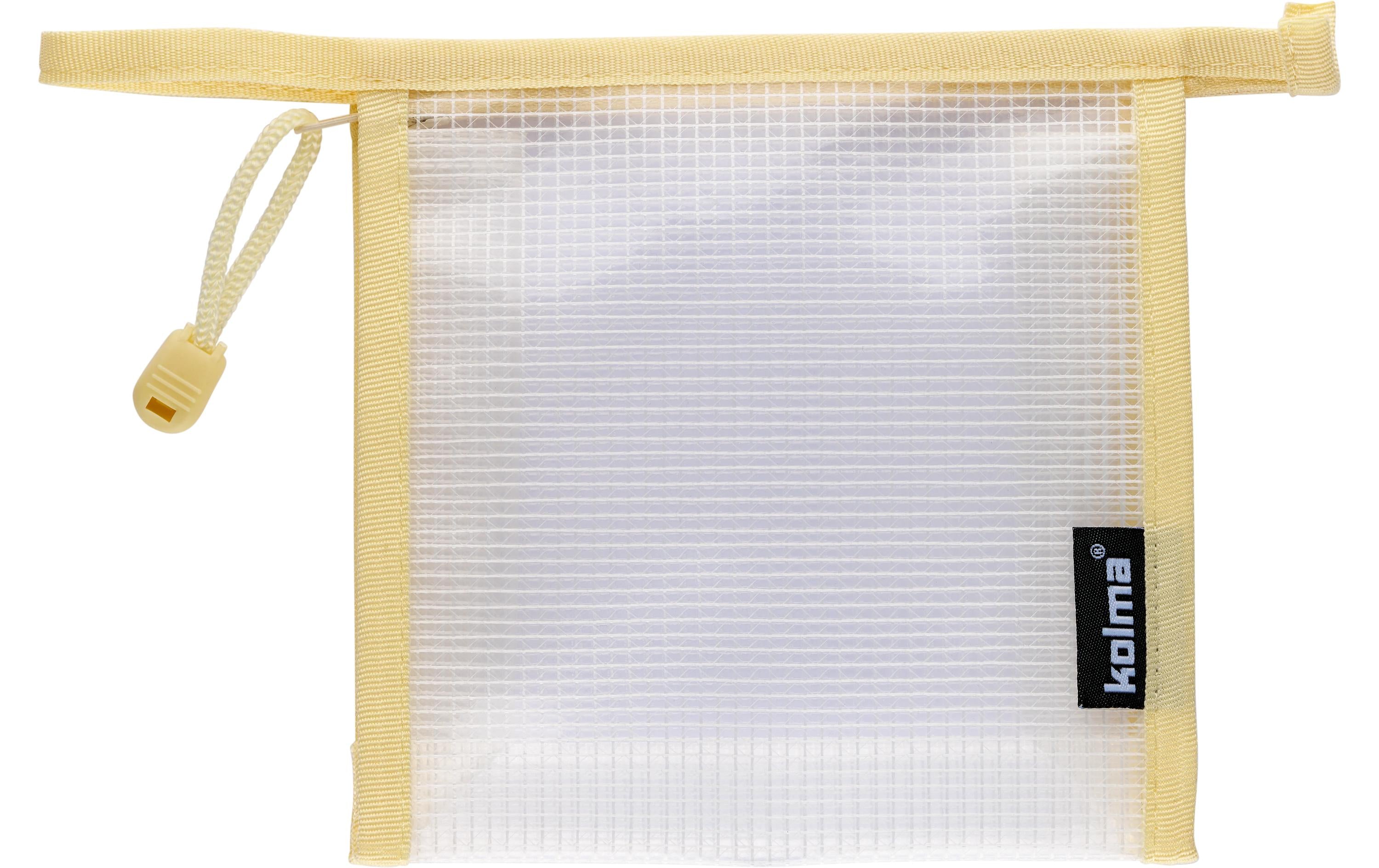 Reissverschlusstasche Mesh Bag crème