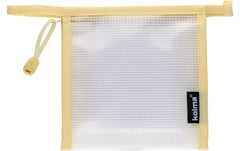Reissverschlusstasche Mesh Bag crème