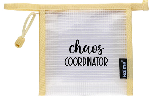Kolma | Reissverschlusstasche Mesh Bag crème | chaos Coordinator 15x15x5.5cm