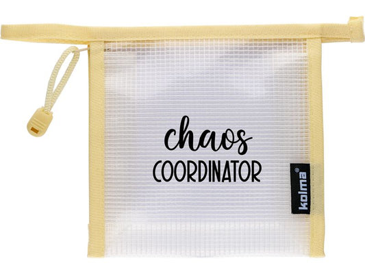 Kolma | Reissverschlusstasche Mesh Bag crème | chaos Coordinator 15x15x5.5cm