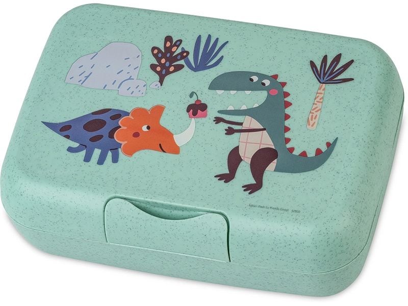 Koziol | Lunchbox CANDY L REX | mit Trennschale, sage green