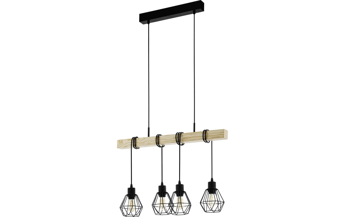 EGLO Pendelleuchte TOWNSHEND 5 schwarz