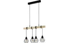 EGLO Pendelleuchte TOWNSHEND 5 schwarz