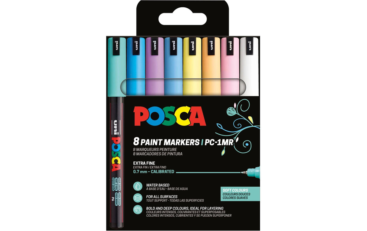 Uni, Permanent-Marker POSCA Softcolors 0.7