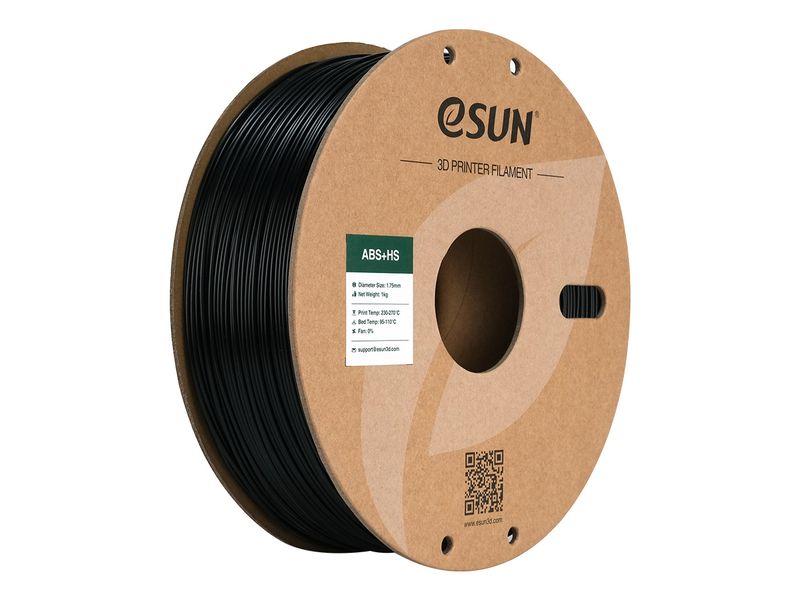 eSun | Filament ABS+ HS Schwarz 1.75 mm 1 kg | 1.75mm, 1kg