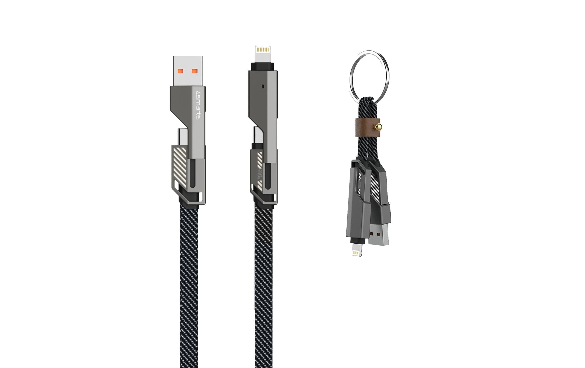 4smarts USB-C Kabel ComboCord Flat 2iin1
