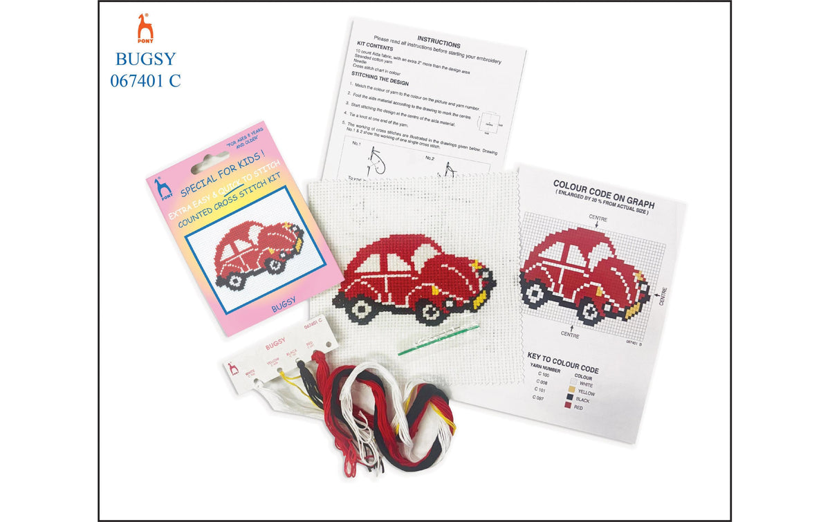 Pony Stickset für Kinder