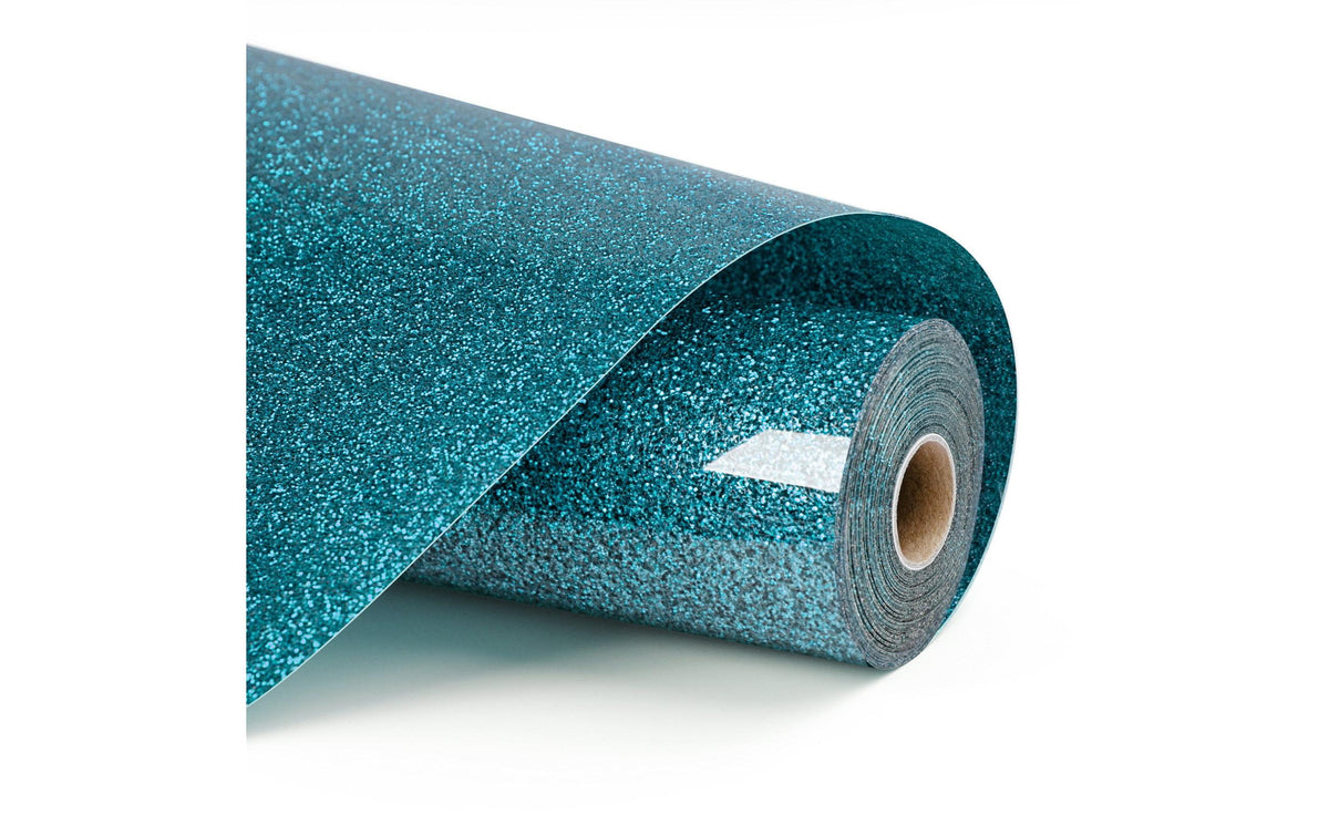 Loklik Aufbügelfolie glitter hellblau