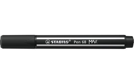 STABILO, Filzstift Pen 68 MAX Schwarz, 5 St