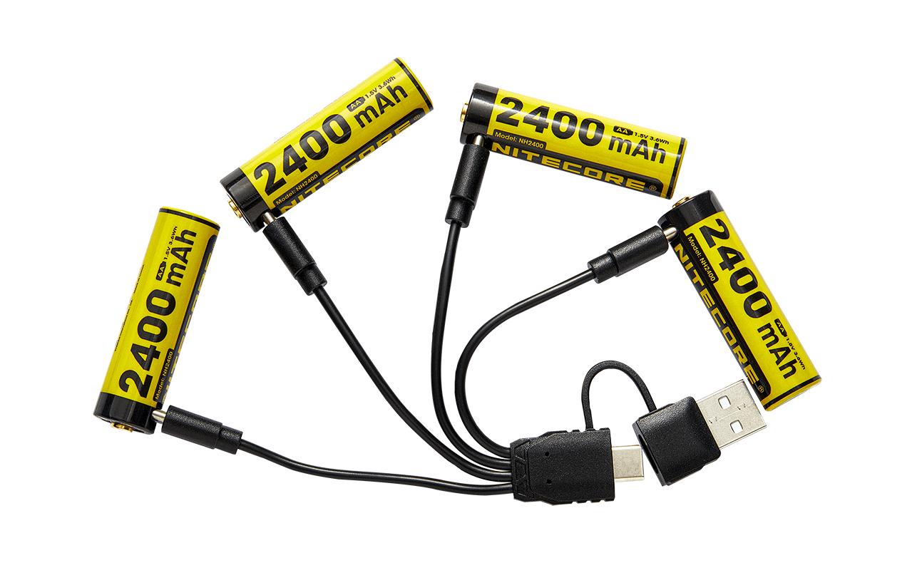 Nitecore Batterien 4 Stk. 1.5V AA Akku