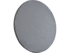 balthasar | Schieferplatte rund | 30x5 cm (DxH), Schwarz